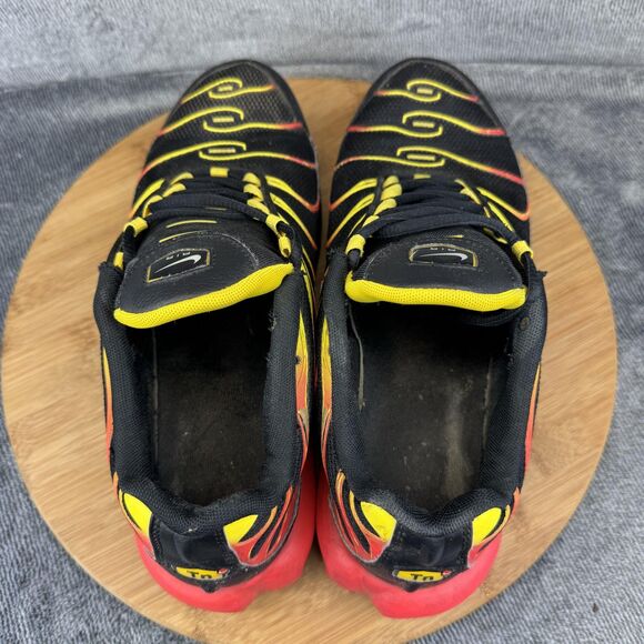 Nike Air Max Plus Tn Shoes Sneakers Mens Size 9 Black Red Yellow CZ9270-001 - Picture 5 of 9
